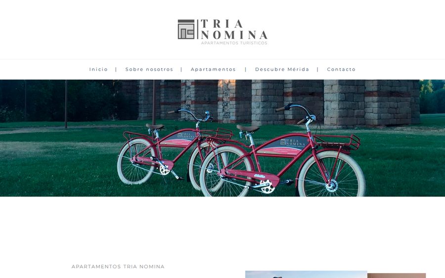 Web de Apartamentos Tria Nomina
