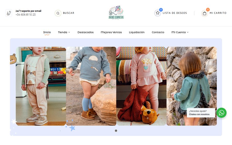 Web de Bebé Cometa