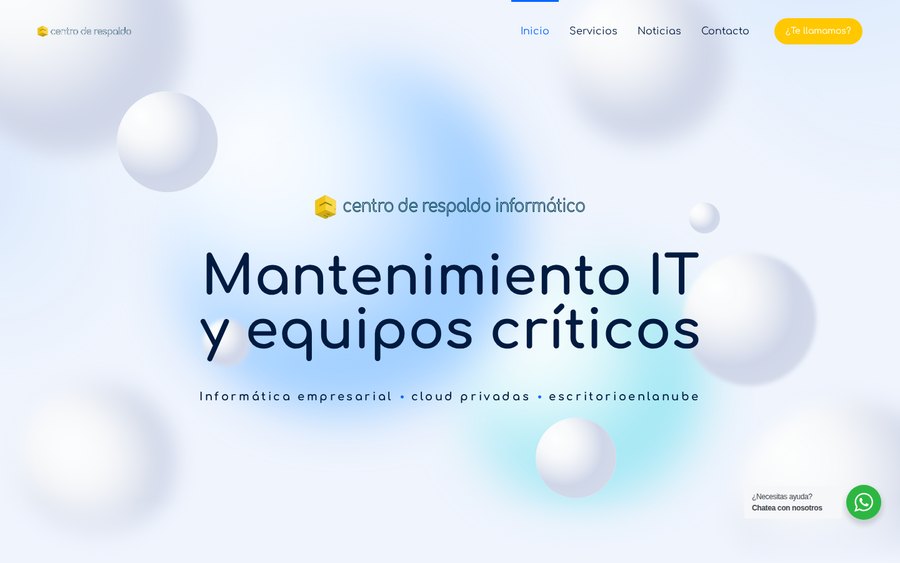 Web de Centro de Respaldo