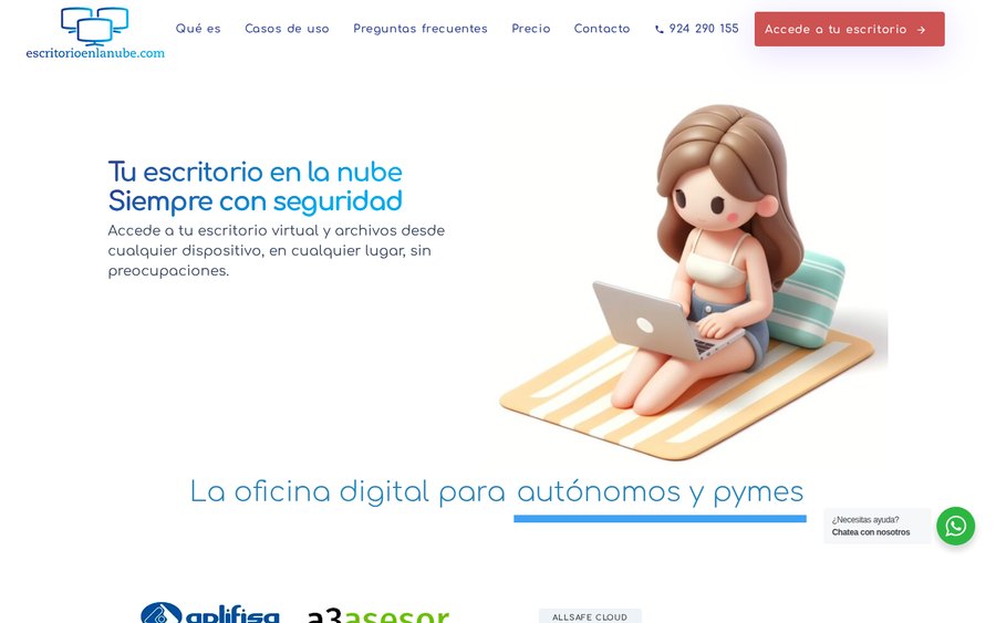 Web de Escritorio en la Nube